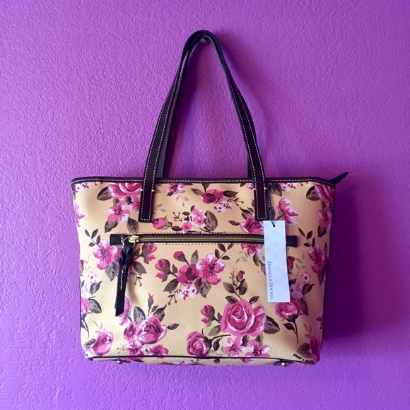 NWT Dooney & Bourke Rose Cabbage Shopper - Picture 7 of 7